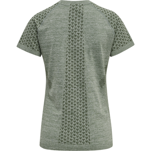 hmlCI SEAMLESS T-SHIRT, THYME MELANGE, packshot