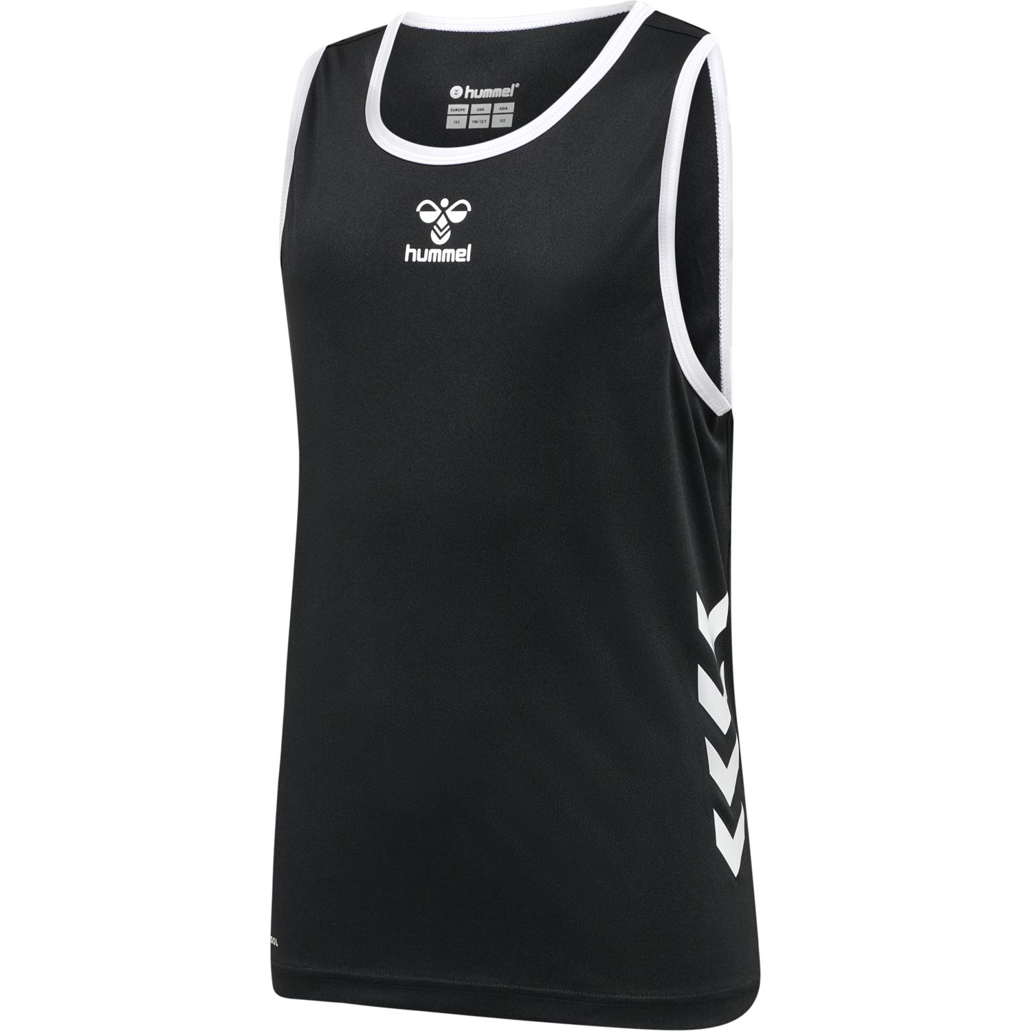hmlCORE XK BASKET JERSEY KIDS, BLACK, packshot