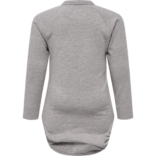 hmlMURPHY BODY L/S, GREY MELANGE, packshot