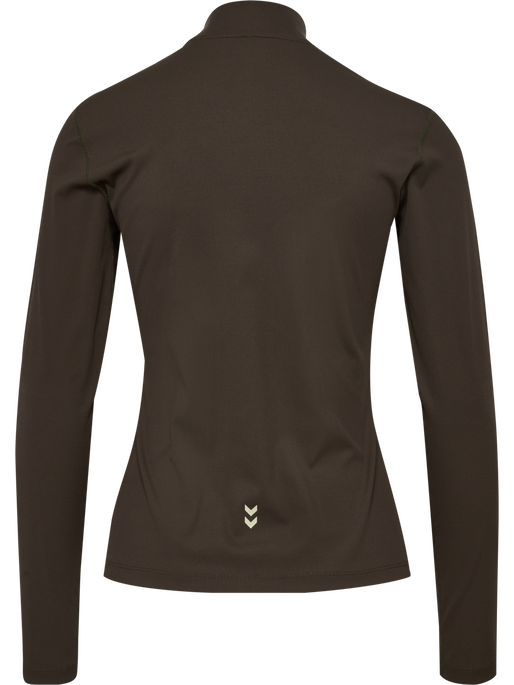 hmlPULSE W ZIP SHIRT L/S, DELICIOSO, packshot