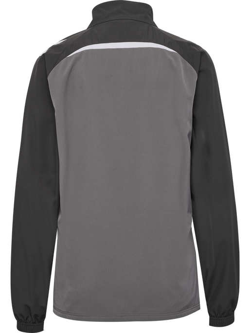 hmlLEAD 2.0  WOVEN JACKET WOMAN, STEEL GRAY/ASPHALT, packshot