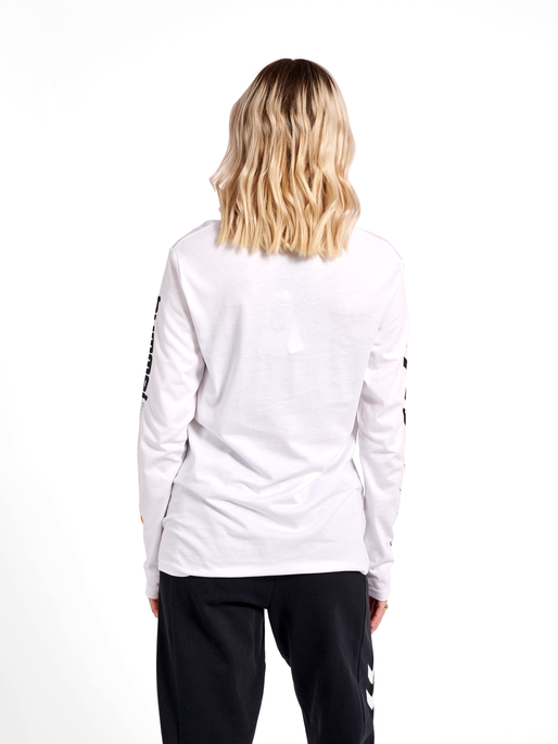 hmlLGC BIRK T-SHIRT L/S, WHITE, model