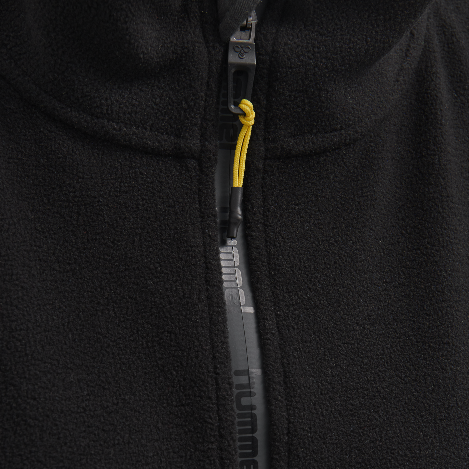 black zip fleece jacket