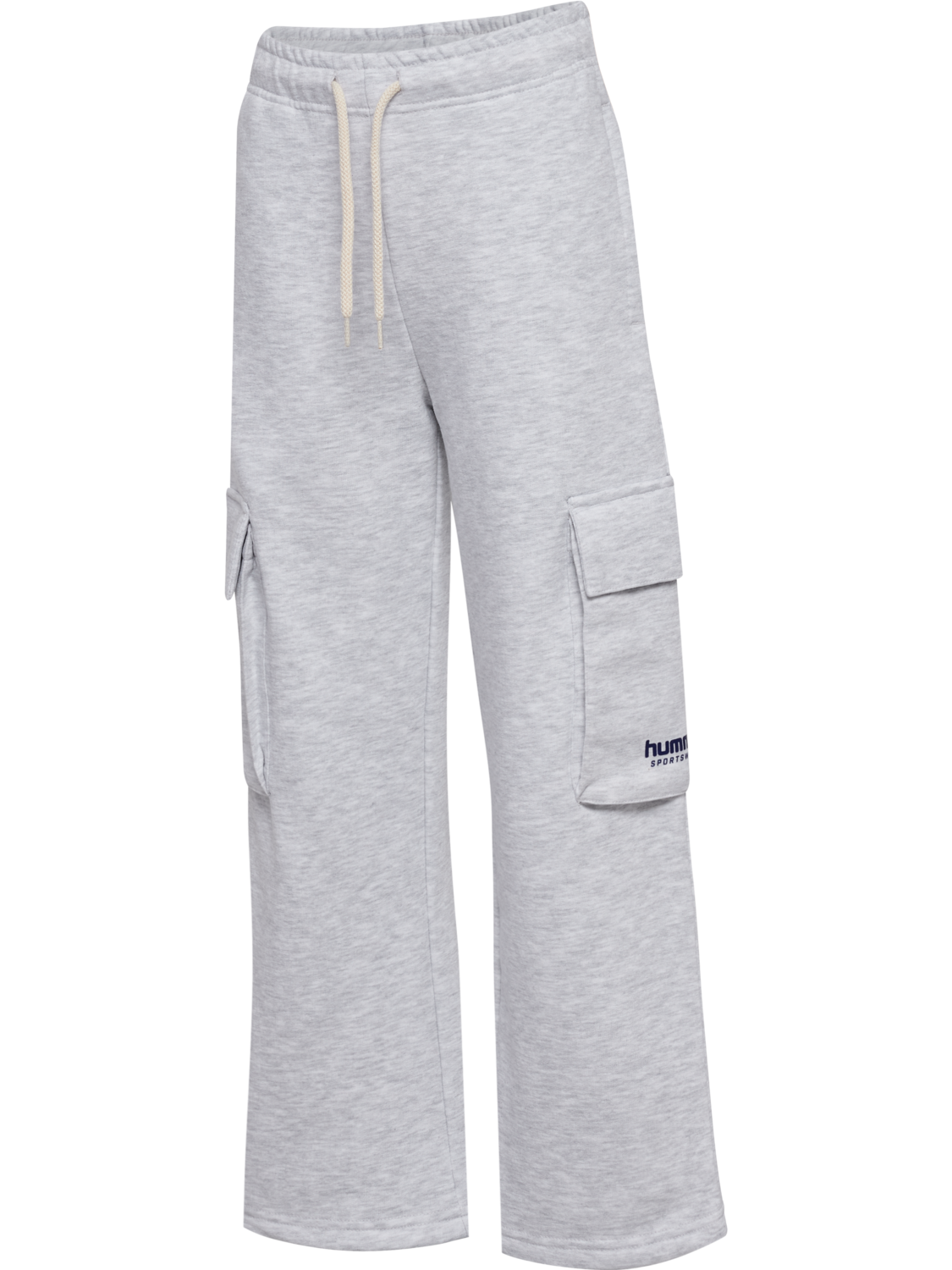 hmlJR LOOSE WL CARGO SWEATPANT, LIGHT GREY MELANGE, packshot