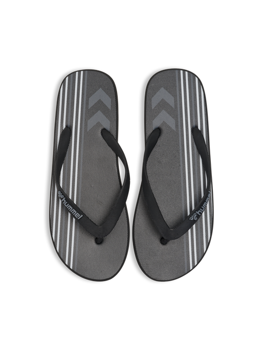 MULTI STRIPE FLIP FLOP, BLACK, packshot