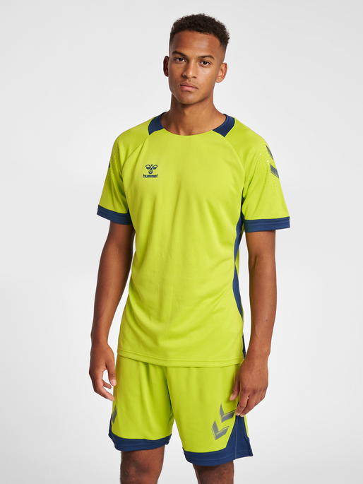 hummel LEAD S/S POLY JERSEY - LIME PUNCH | hummel.net