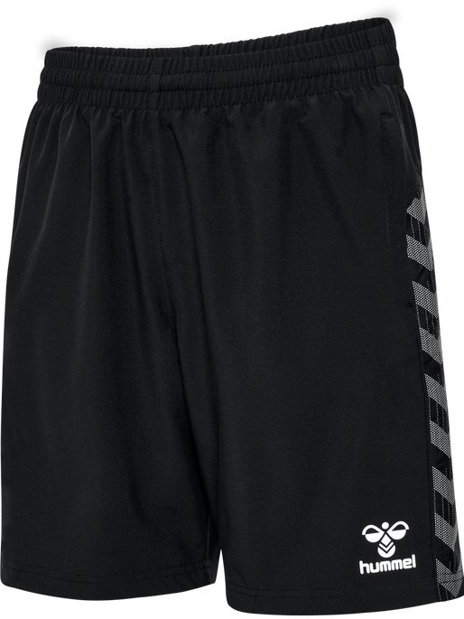 hmlAUTHENTIC WOVEN SHORTS KIDS, BLACK, packshot