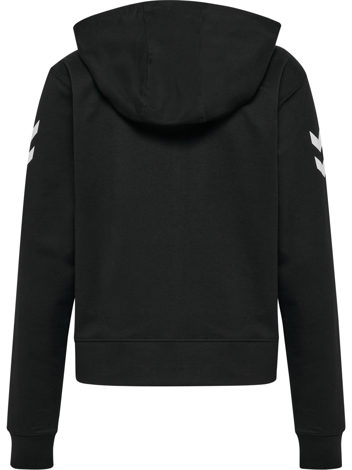 hmlGO 2.0 CHEVRON ZIP HOODIE WOMAN, BLACK, packshot