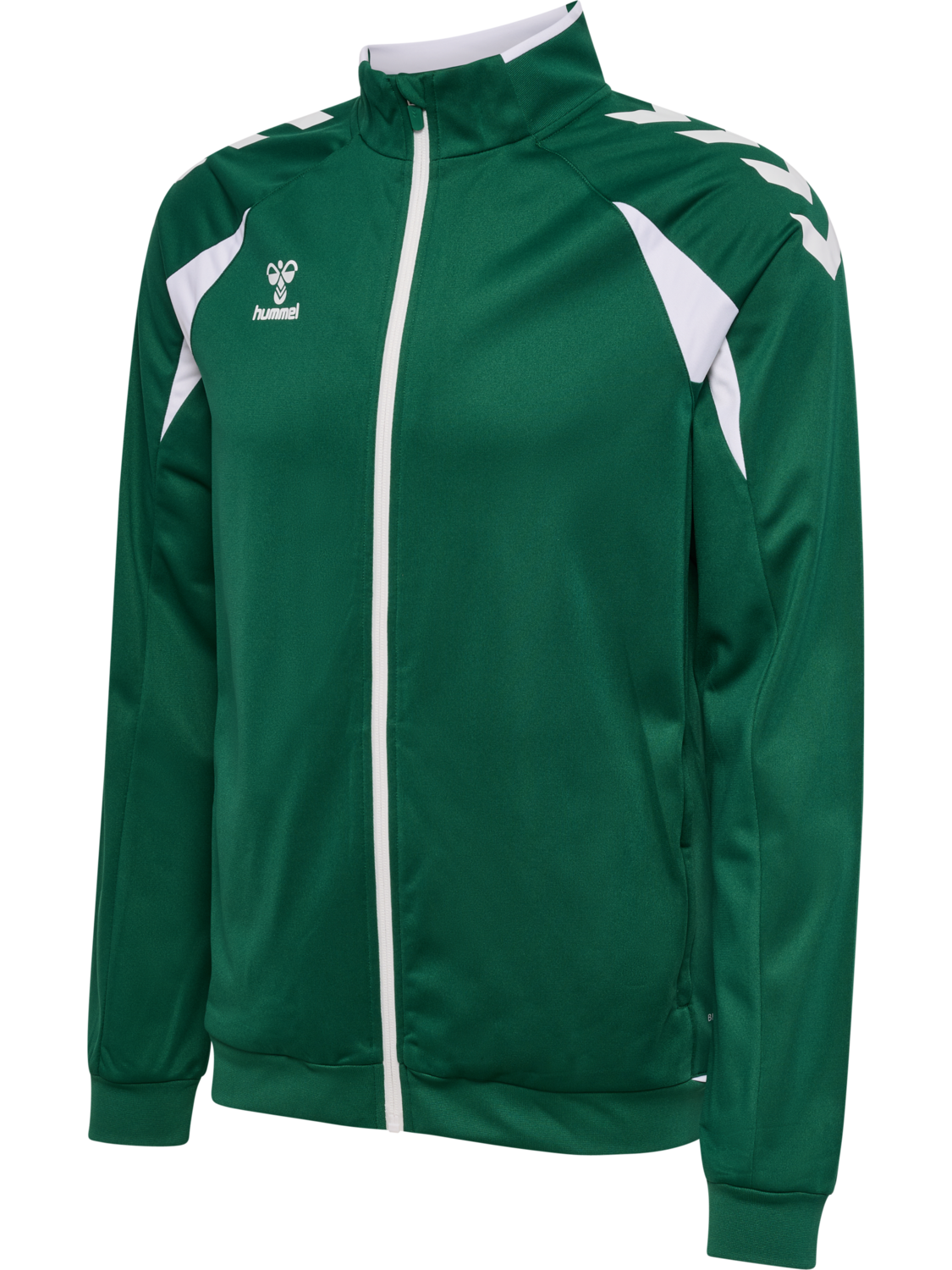 hmlCORE 2.0 TRACK ZIP JACKET, EVERGREEN/WHITE, packshot
