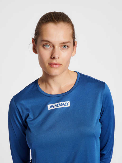 hmlTE TOLA T-SHIRT L/S, INSIGNIA BLUE, model