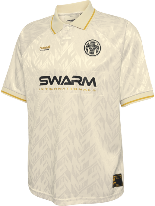 hmlLOOSE BAY SOCCER JERSEY S/S, BLANC DE BLANC hmlLOOSE BAY SOCCER JERSEY S/S, BLANC DE BLANC, packshot