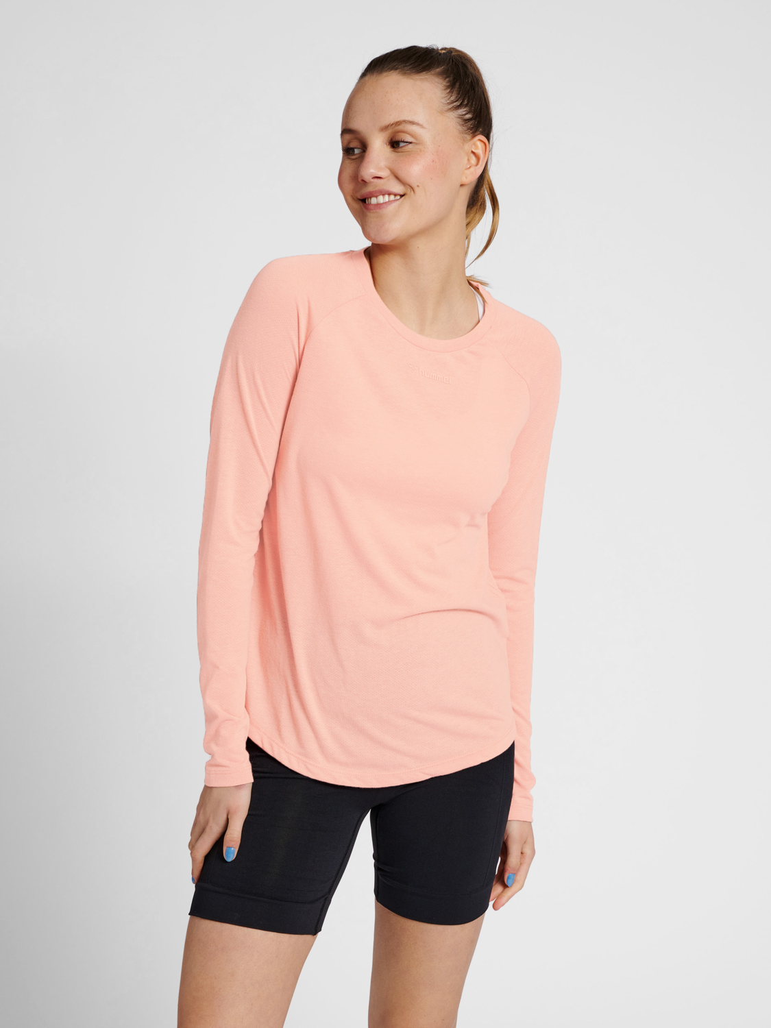 hummel MT VANJA T-SHIRT L/S - ROSE TAN 