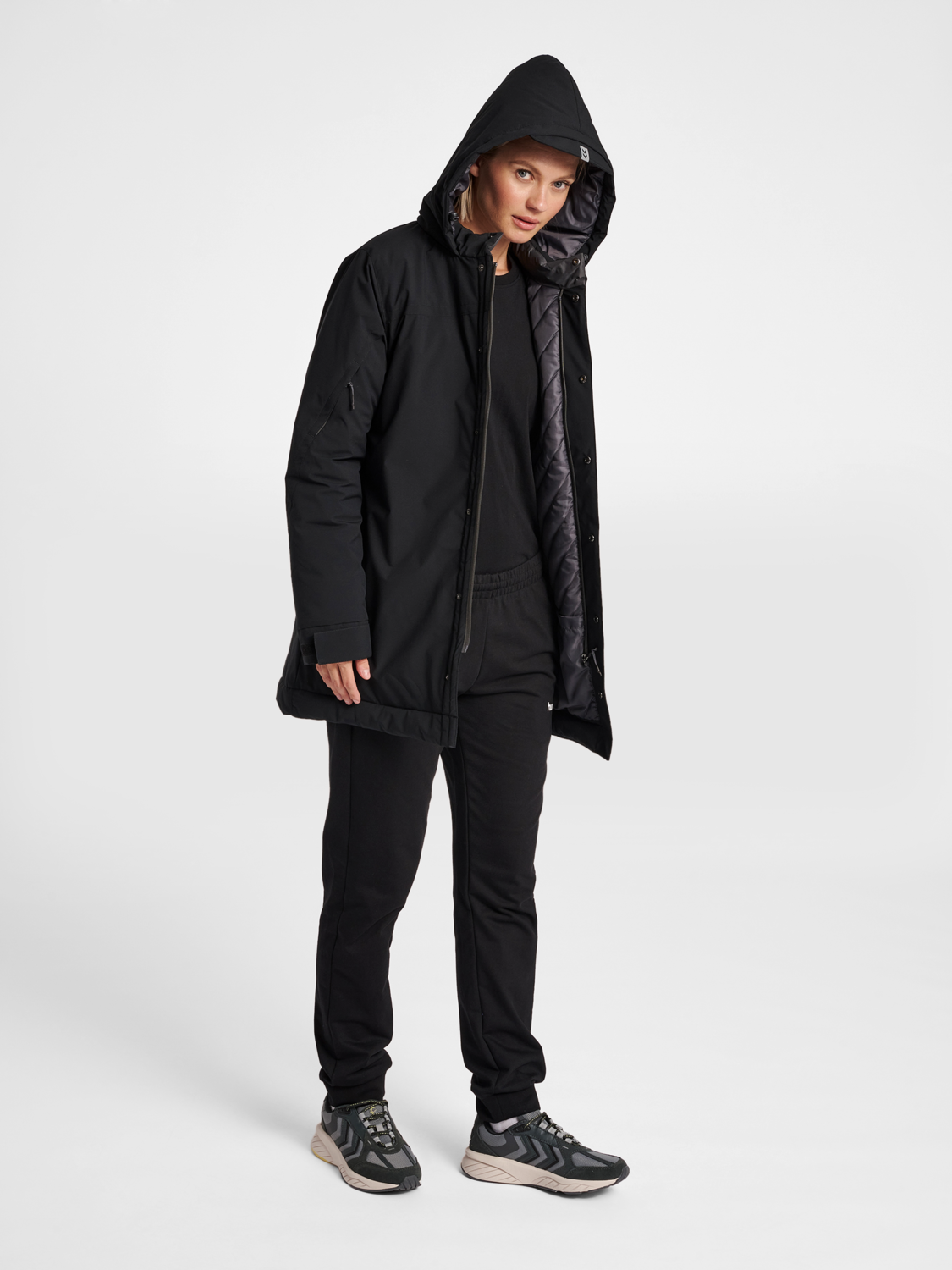 hummel NORTH PARKA JACKET WOMAN - BLACK 