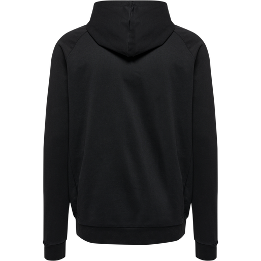 hmlMOVE GRID COTTON ZIP HOODIE WOMA, BLACK, packshot