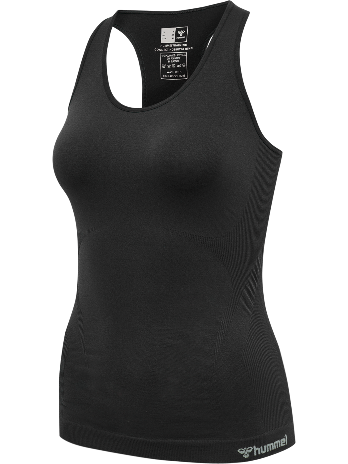 hmlTIF SEAMLESS TOP, BLACK, packshot