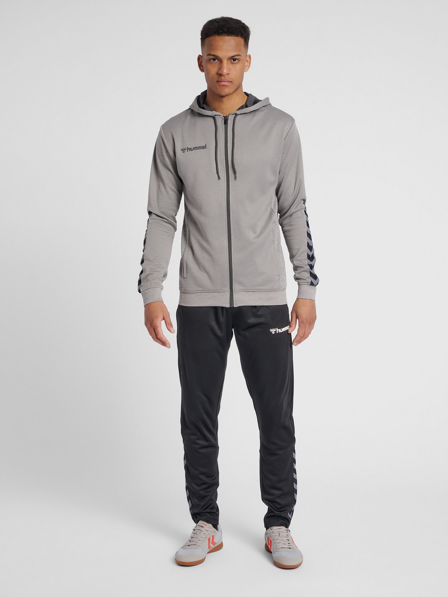 Adidas originals tape poly full zip hoodie top