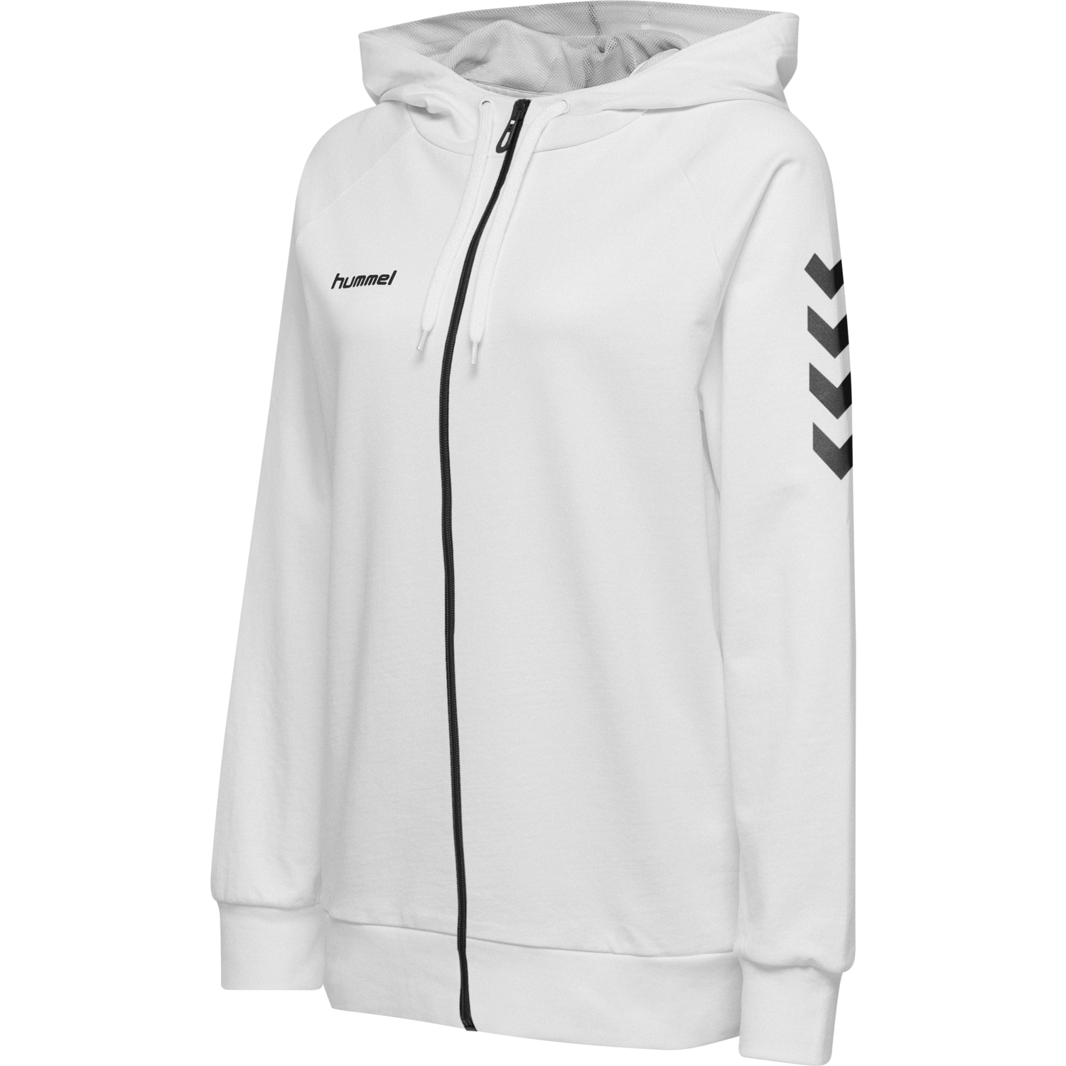 white cotton zip up jacket