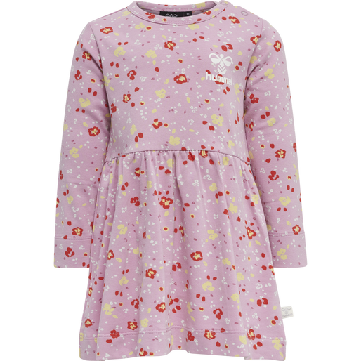 hmlMIRA DRESS L/S, MAUVE MIST, packshot