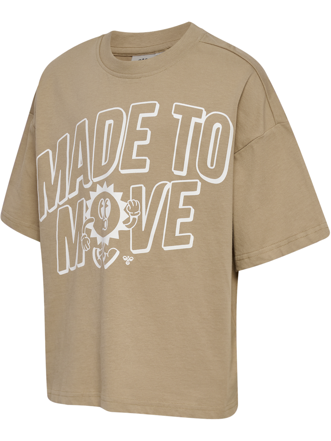 hmlJR SILLY S/S BOXY T-SHIRT SOLID, SILVER MINK, packshot