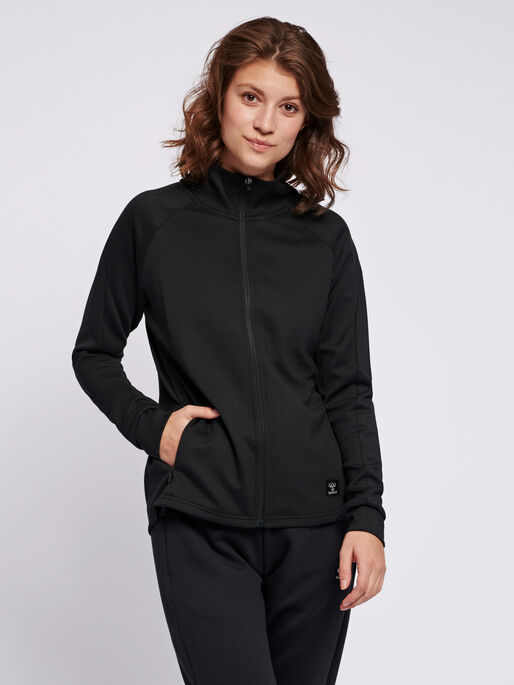 hmlESSI ZIP JACKET , BLACK, model