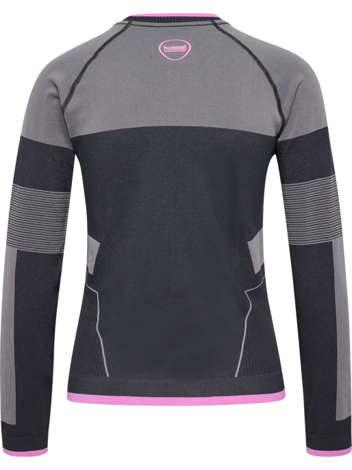 hmlSEAMLESS TEE LS, OBSIDIAN hmlSEAMLESS TEE LS, OBSIDIAN, packshot