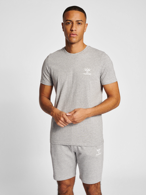 GREY - T-SHIRT MELANGE ICONS hummel