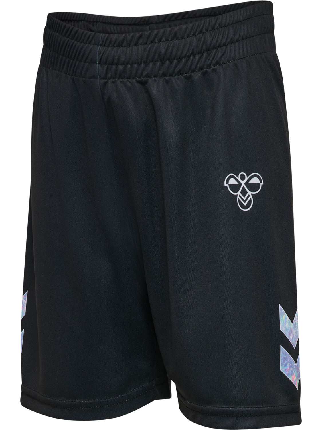 hmlSHIMMER SHORTS, BLACK, packshot