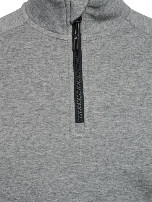 hmlTECH FLEECE HALFZIP, GREY MELANGE hmlTECH FLEECE HALFZIP, GREY MELANGE, packshot