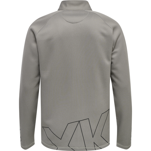 hmlCIMA XK ZIP JACKET, GREY MELANGE, packshot