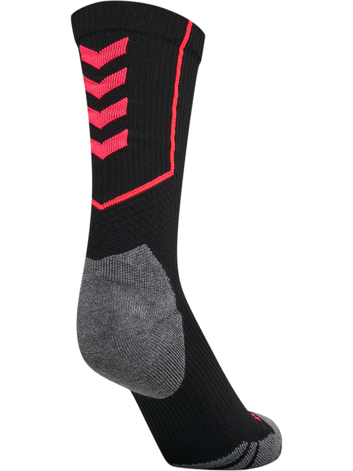 hmlPRO TRAINING SOCKS LOW, BLACK/DIVA PINK, packshot