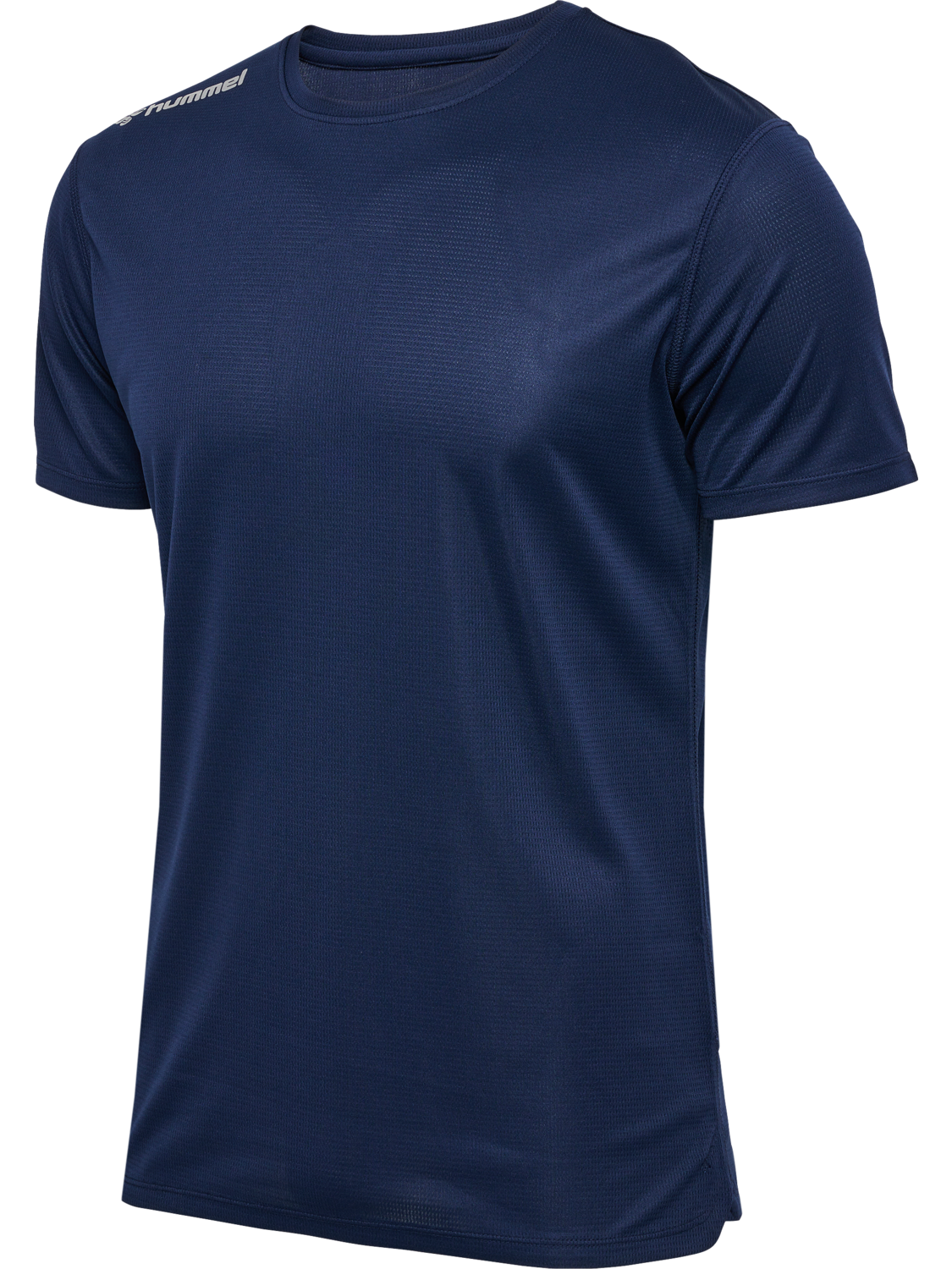 hmlRUN JERSEY S/S, BLACK IRIS, packshot