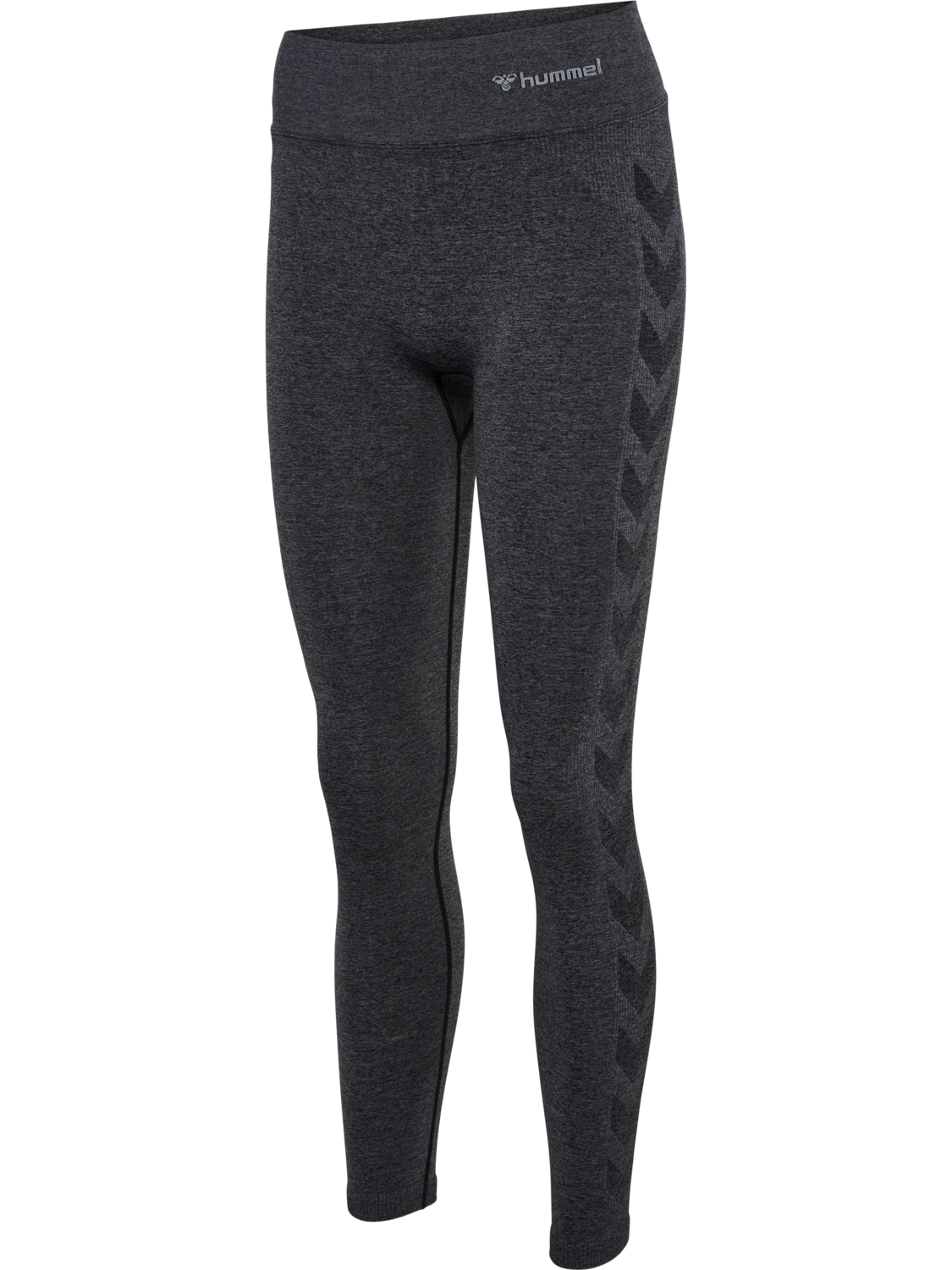 hummel CI SEAMLESS MW SCRUNCH TIGHT - BLACK MELANGE | hummel.net