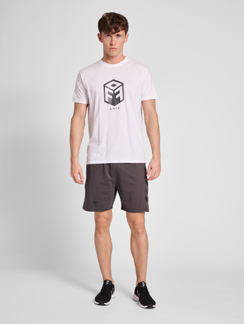 hmlOFFGRID COTTON JERSEY S/S, WHITE, model