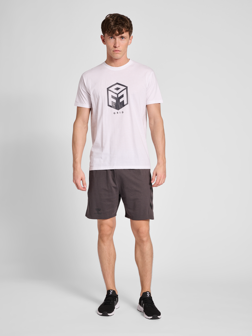 hmlOFFGRID COTTON JERSEY S/S, WHITE, model