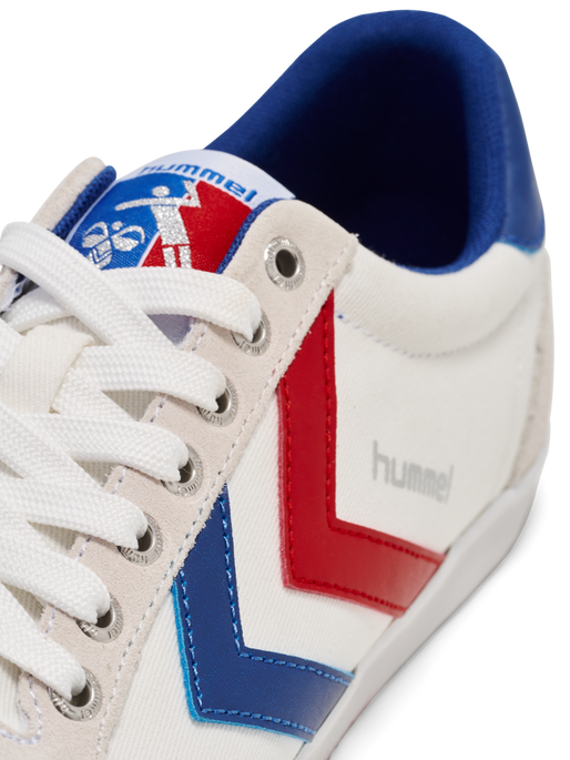 hummel HUMMEL SLIMMER LOW - WHITE/BLUE/RED/GUM