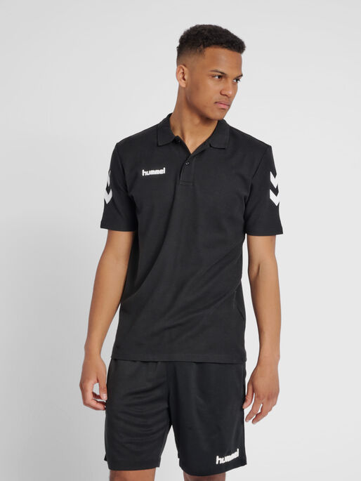 HMLGO COTTON POLO, BLACK, model