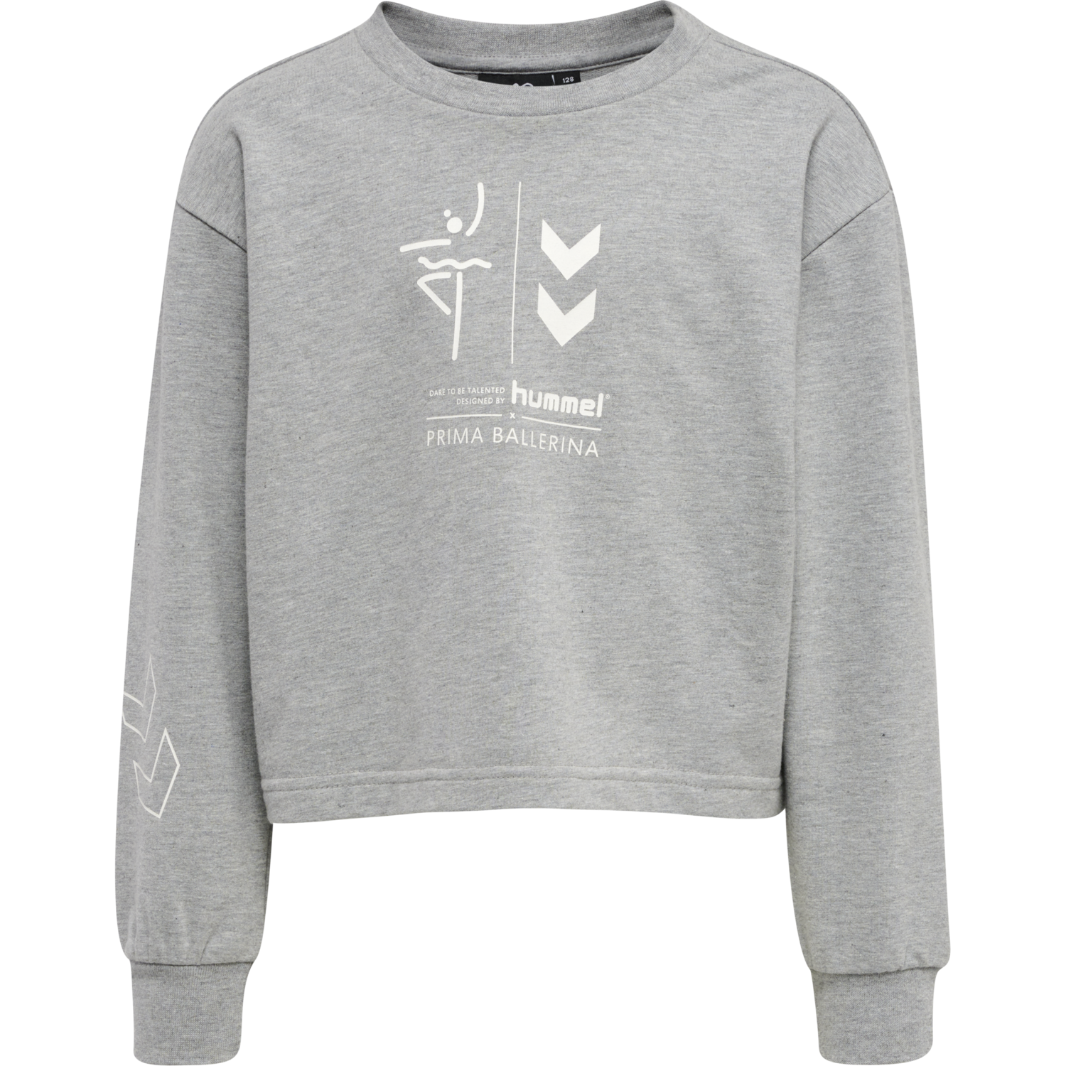 hmlPRIMA BEE SWEATSHIRT, GREY MELANGE, packshot