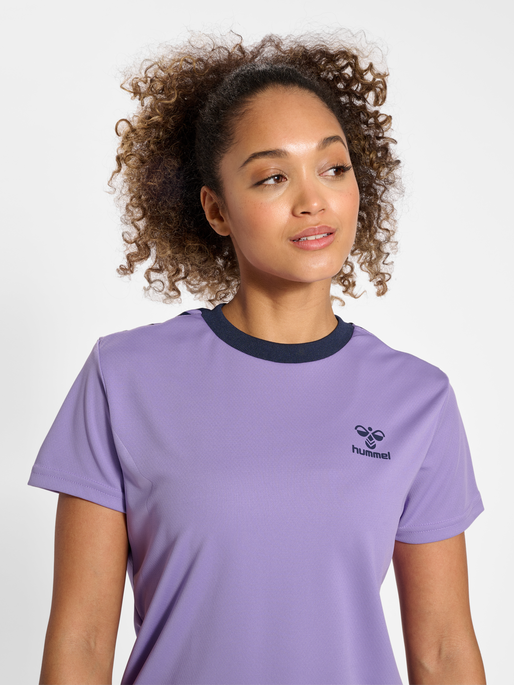 hummel STALTIC POLY JERSEY S/S WOMAN - PAISLEY PURPLE