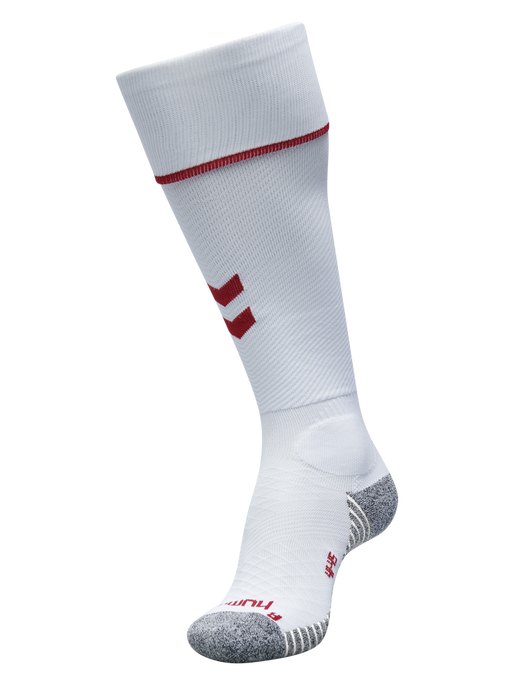 PRO FOOTBALL SOCK 17 - 18, WHITE/TRUE RED, packshot