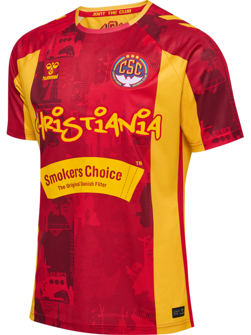 CSC 24/25 HOME JERSEY SS, TRUE RED/SPORTS YELLOW W/SPONS CSC 24/25 HOME JERSEY SS, TRUE RED/SPORTS YELLOW W/SPONS, packshot
