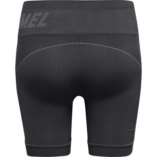 hmlTE CHRISTEL 2-PACK SEAML SHORTS, BLACK/CHATEAU GREY, packshot