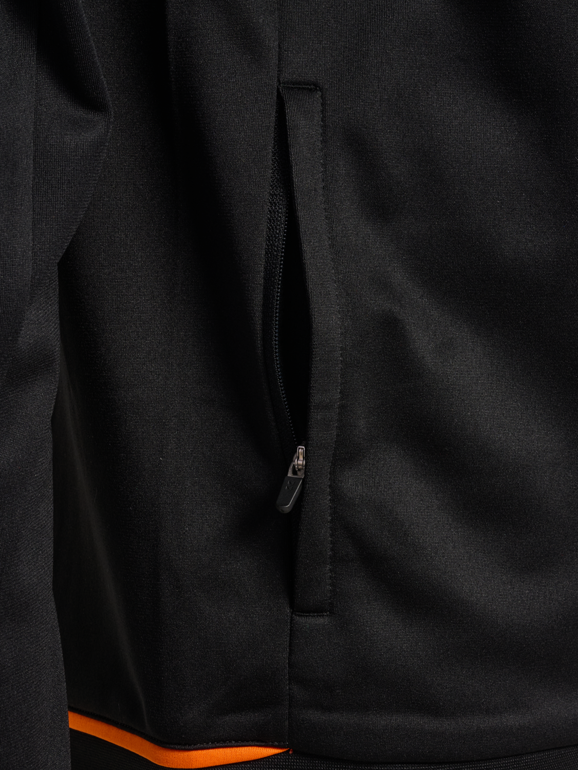 hmlCORE 2.0 TRACK ZIP JACKET, BLACK/ORANGE TIGER, packshot