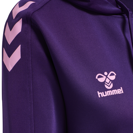 hmlCORE XK POLY SWEAT HOODIE WOMAN, ACAI, packshot