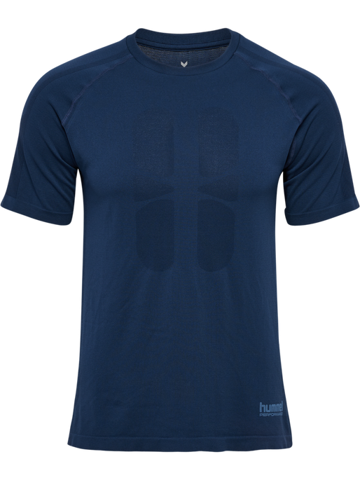 hmlHIIT SEAMLESS T-SHIRT S/S, DRESS BLUES hmlHIIT SEAMLESS T-SHIRT S/S, DRESS BLUES, packshot