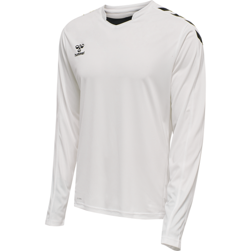 hmlCORE XK POLY JERSEY L/S, WHITE hmlCORE XK POLY JERSEY L/S, WHITE, packshot