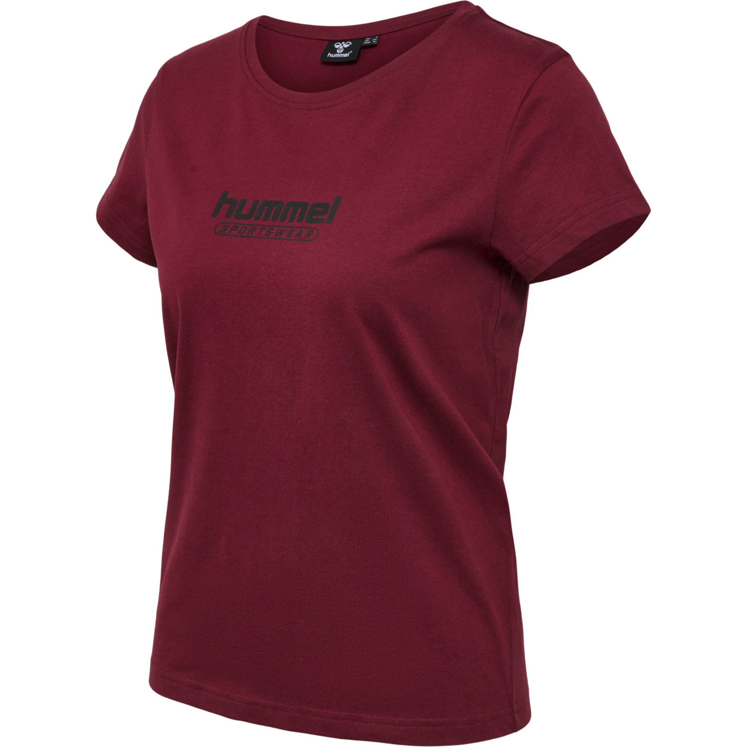 hmlBOOSTER WOMAN T-SHIRT, CABERNET, packshot