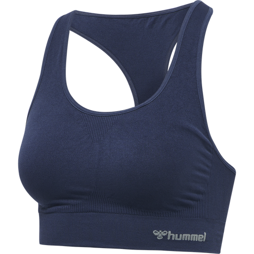 hmlTIF SEAMLESS SPORTS TOP, BLACK IRIS, packshot