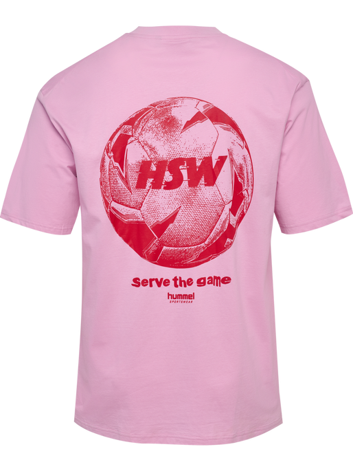 hmlLOOSE T-SHIRT S/S HSW FOOTBALL, PASTEL LAVENDER, packshot