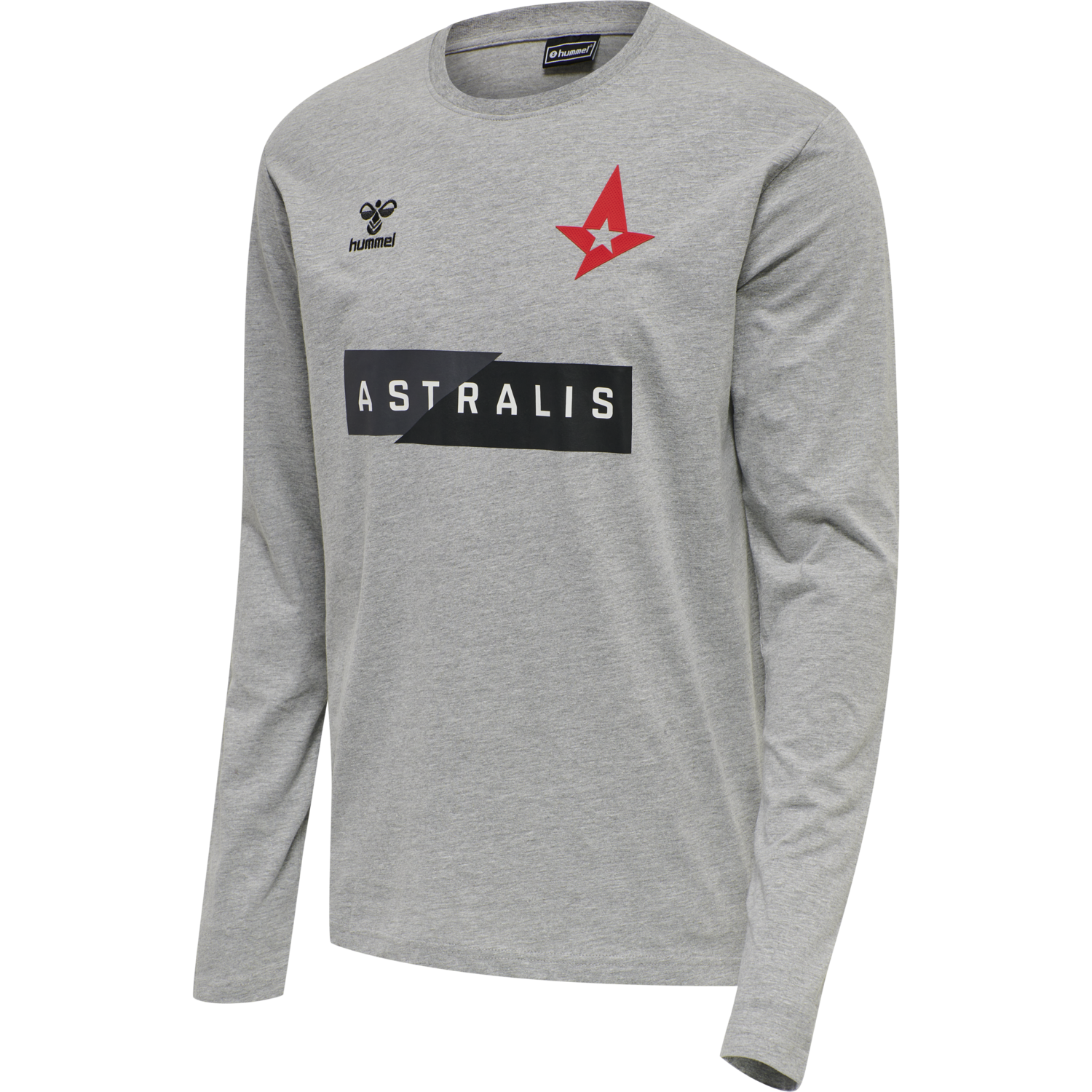 Hummel Astralis T Shirt L S Grey Melange Hummel Net