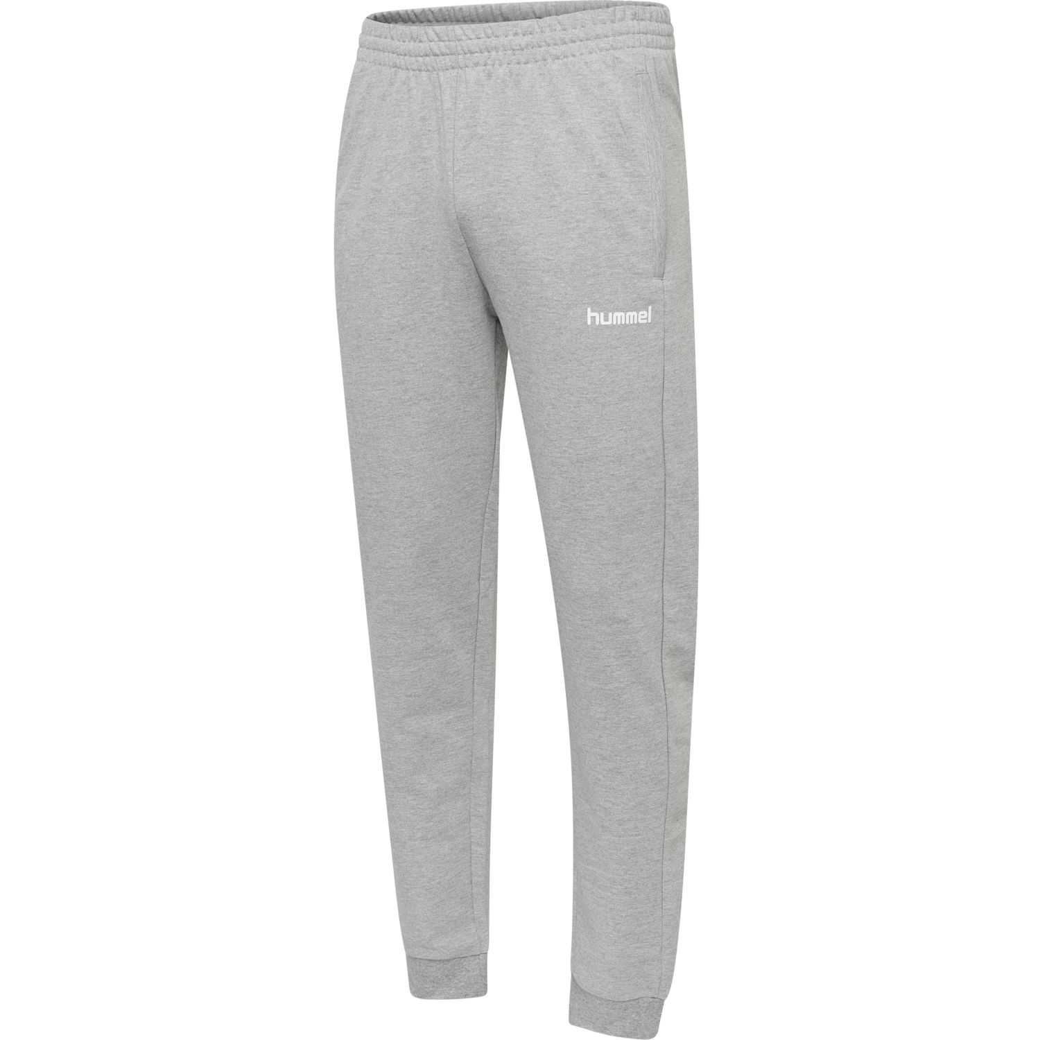 hummel GO COTTON PANT - GREY MELANGE 